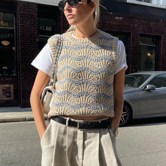 Cos Regularfit Pointelle Vest 
